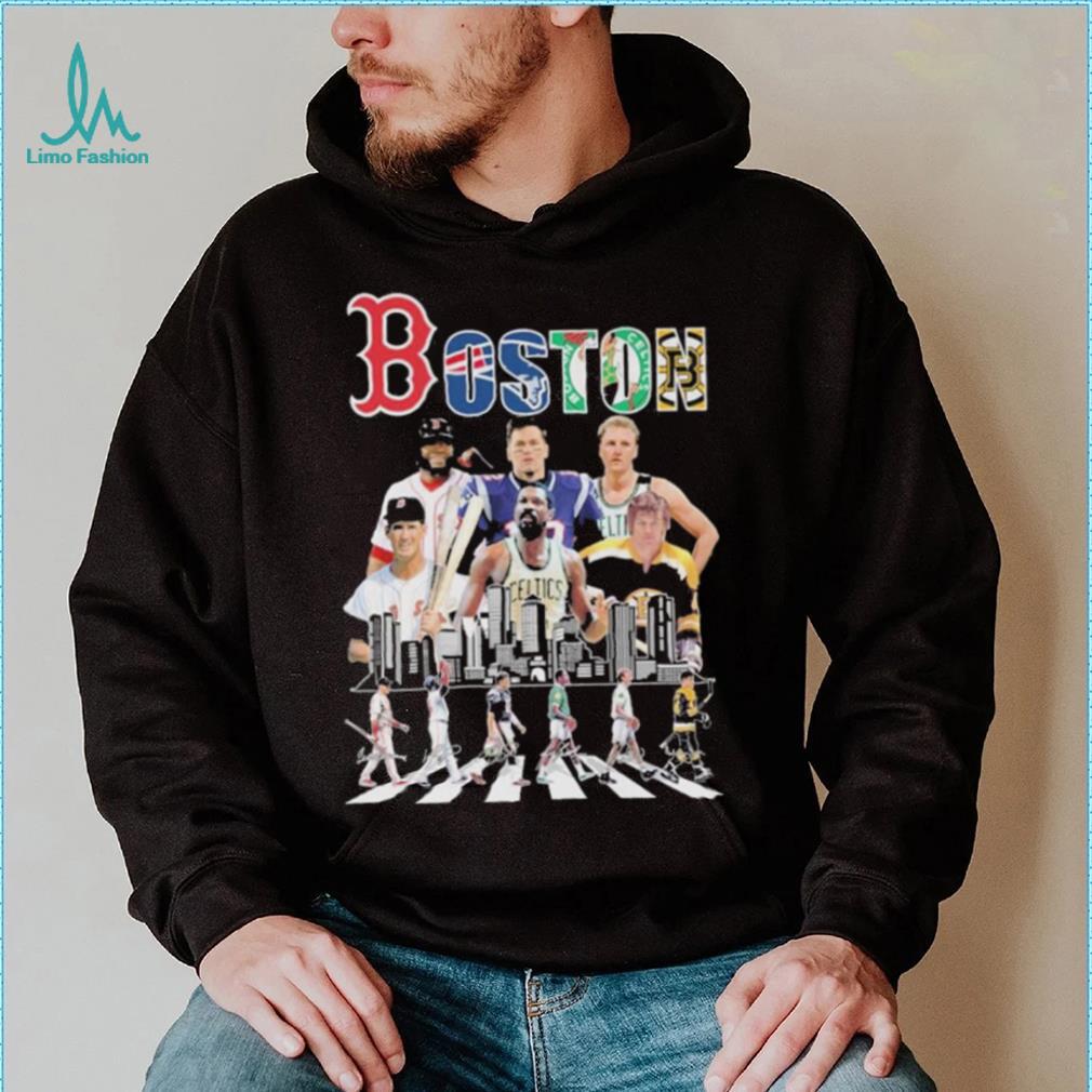 Boston Bruins New England Patriots Boston Red Sox and Boston Celtics Boston  Strong Skylines sport shirt - Limotees