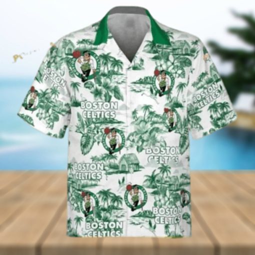 Boston Celtics Funny Hawaiian Shirt  Island Pattern Gift For Beach Trip