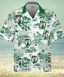 Boston Celtics Funny Hawaiian Shirt  Island Pattern Gift For Beach Trip