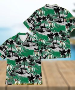 Boston Celtics Funny Hawaiian Shirt Tropical Patterns Aloha Shirt