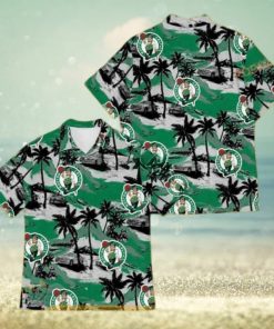 Boston Celtics Funny Hawaiian Shirt Tropical Patterns Aloha Shirt