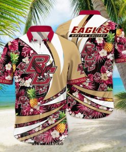 Boston College Eagles NCAA Floral 3D Hawaiian Shirt