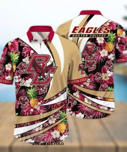 Boston College Eagles NCAA Floral 3D Hawaiian Shirt