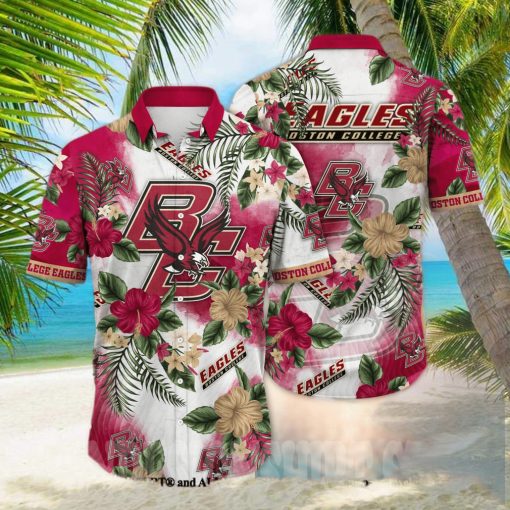 Boston College Eagles NCAA Floral Full Printing Classic Hawaiian Shirt