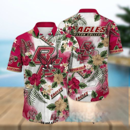 Boston College Eagles NCAA Floral Full Printing Classic Hawaiian Shirt