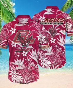 Boston College Eagles NCAA Flower Full Print Unisex Hawaiian Shirt