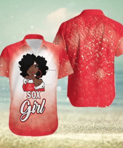 Boston Red Sox Girl African Girl MLB Team Hawaiian Shirt MLB Fans