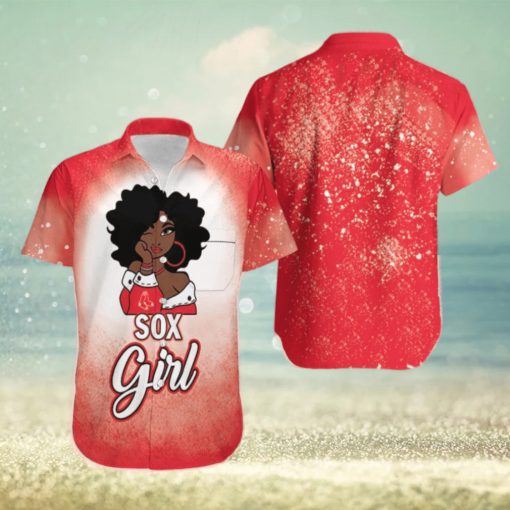 Boston Red Sox Girl African Girl MLB Team Hawaiian Shirt MLB Fans