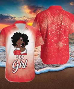 Boston Red Sox Girl African Girl MLB Team Hawaiian Shirt MLB Fans