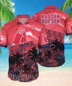 Boston Red Sox MLB Flower All Over Print Hawaiian Shirt