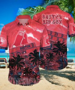 Boston Red Sox MLB Flower All Over Print Hawaiian Shirt