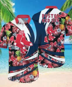 Boston Red Sox MLB Flower Classic Full Printing Hawaiian Shirt