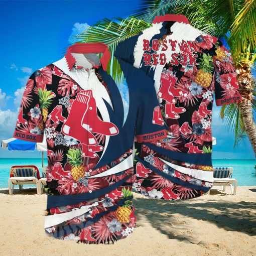 Boston Red Sox MLB Flower Classic Full Printing Hawaiian Shirt