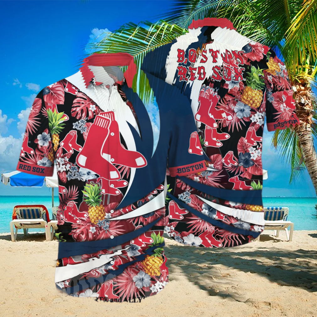 Boston Red Sox Retro Summer Pattern Hawaiian Shirt - Limotees