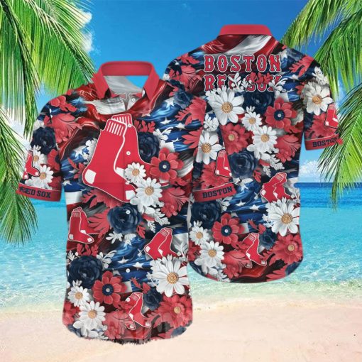 Boston Red Sox MLB Independence Day All Over Print Classic Hawaiian Shirt