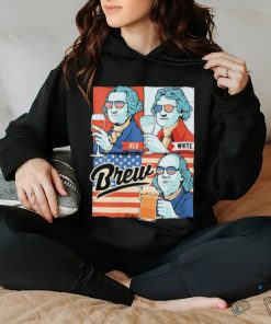 Brew beer red and white shirt