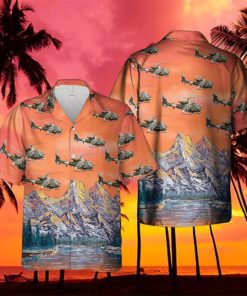 British Army Gazelle AH1 Summer Aloha And Beach Short hawaiian shirt