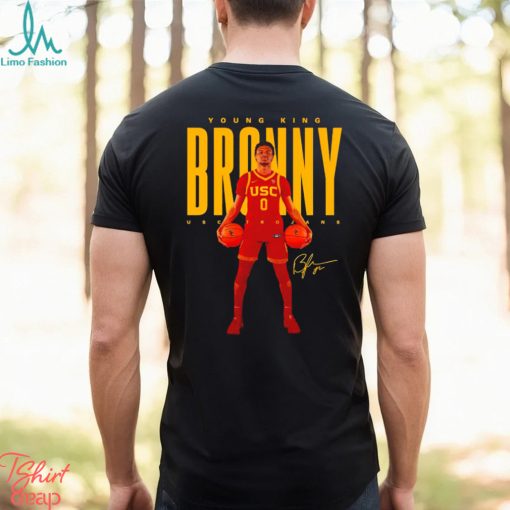 Bronny james usc trojans young king broony signature t shirt