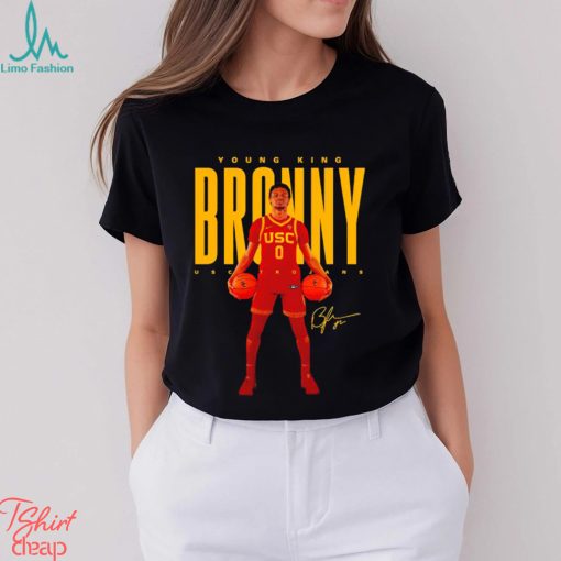 Bronny james usc trojans young king broony signature t shirt