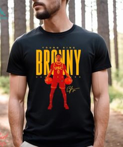 Bronny james usc trojans young king broony signature t shirt