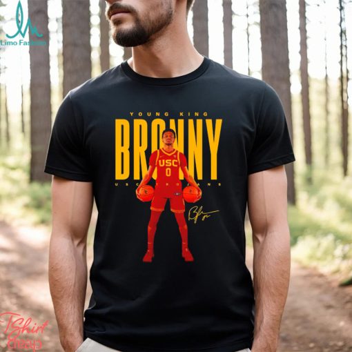 Bronny james usc trojans young king broony signature t shirt