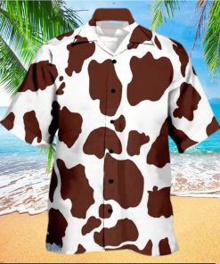 Brown Cattlle Ocean 3D Hawaiian Shirt