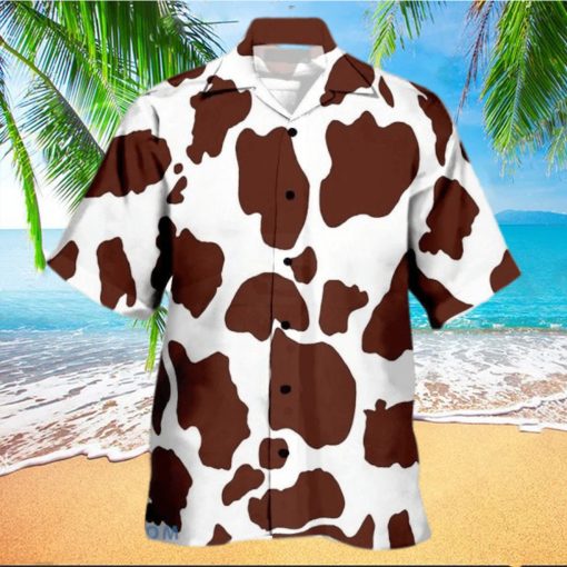 Brown Cattlle Ocean 3D Hawaiian Shirt