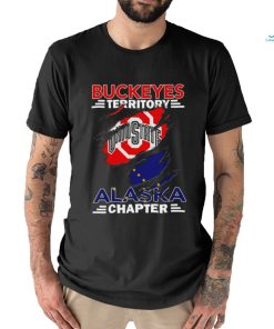 Buckeyes Territory Alaska Chapter flag inside me shirt