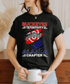 Buckeyes Territory Alaska Chapter flag inside me shirt
