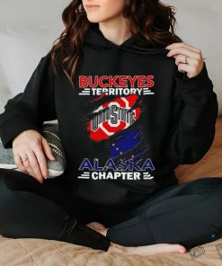 Buckeyes Territory Alaska Chapter flag inside me shirt