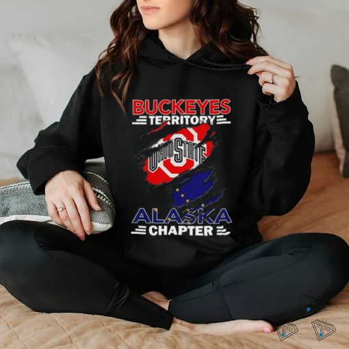 Buckeyes Territory Alaska Chapter flag inside me shirt
