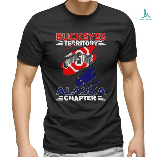 Buckeyes Territory Alaska Chapter flag inside me shirt