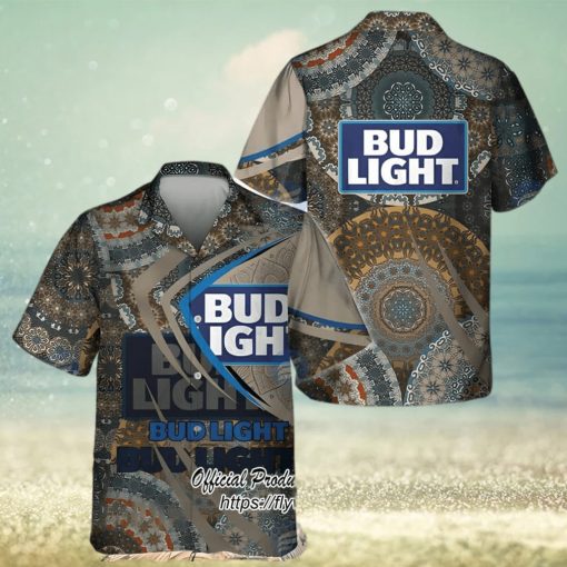 Bud Light Beer Mandala Trending Hawaiian Shirt