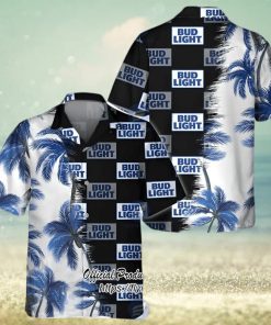 Bud Light Beer Palm Tree Hawaiian Shirt