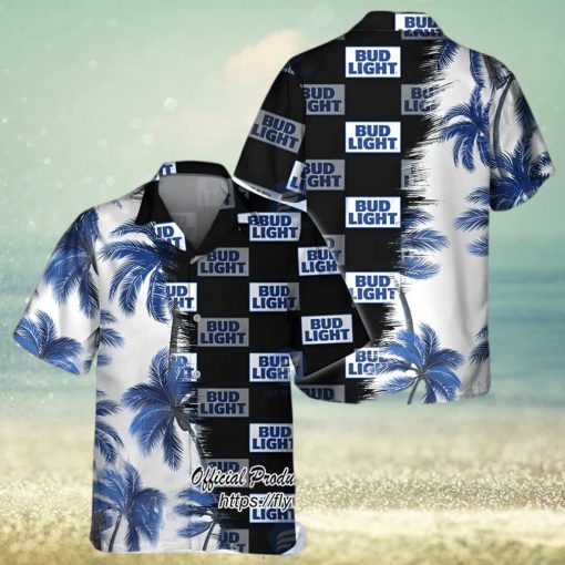 Bud Light Beer Palm Tree Hawaiian Shirt