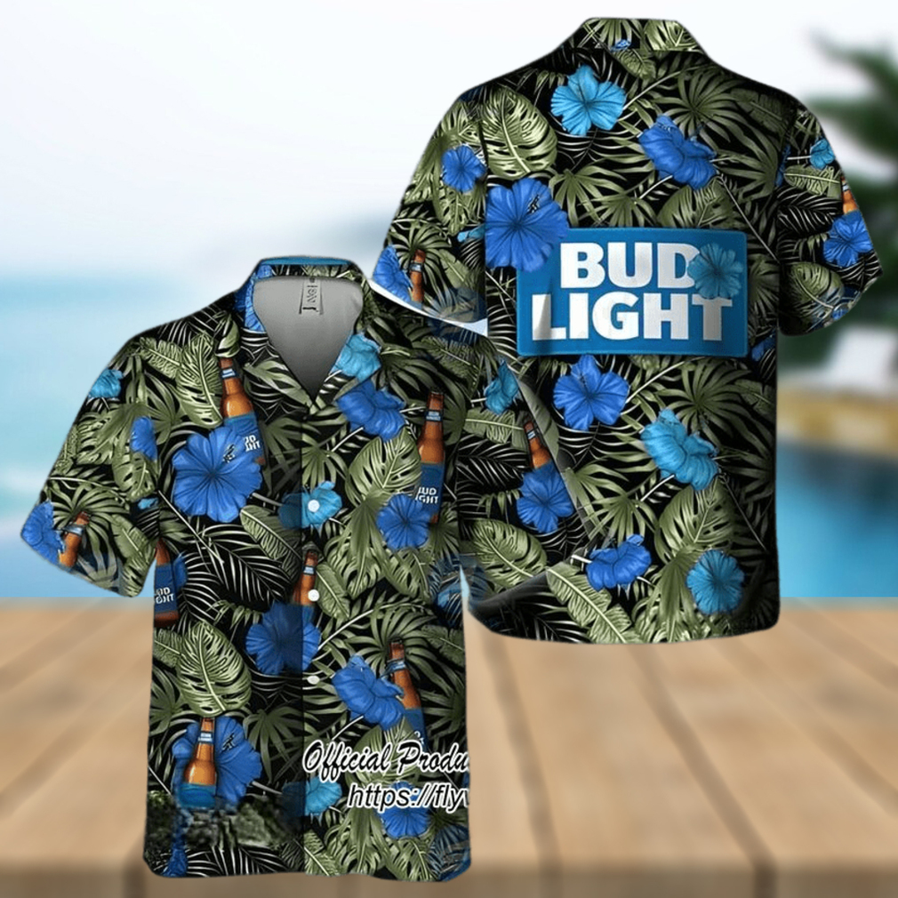 Bud Light Beer Tropical Hawaiian Shirt Bud Light Beer Tropical Hawaiian Shirt