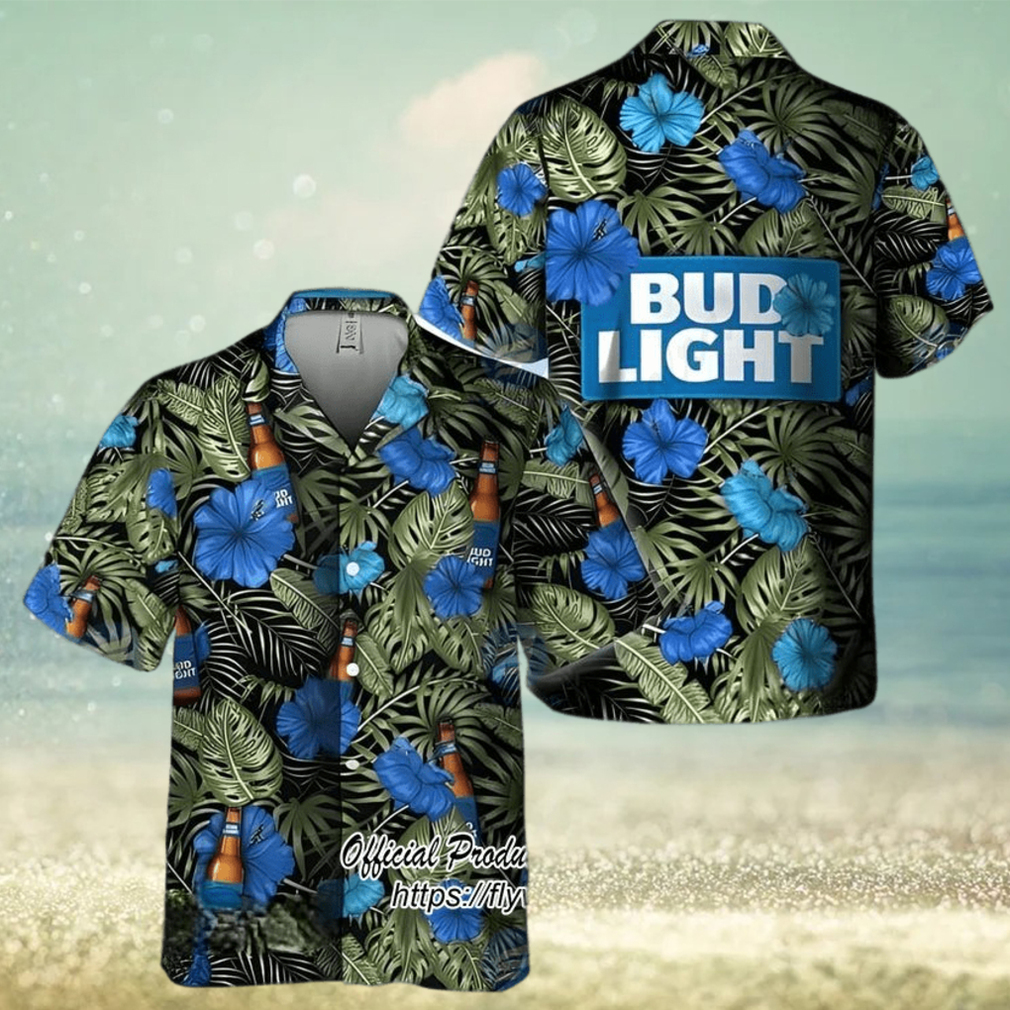 Bud Light Beer Tropical Hawaiian Shirt Bud Light Beer Tropical Hawaiian Shirt