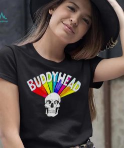 Buddyhead rainbow skull shirt