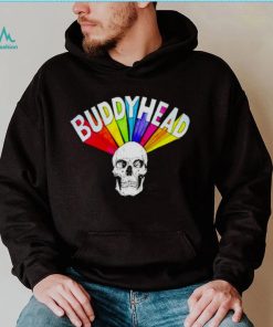 Buddyhead rainbow skull shirt