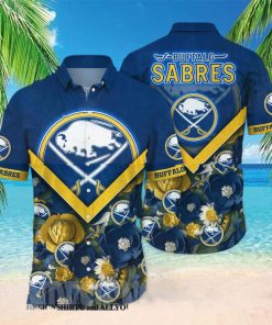 Buffalo Sabres NHL Floral All Over Printed Classic Hawaiian Shirt