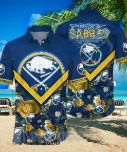 Buffalo Sabres NHL Floral All Over Printed Classic Hawaiian Shirt