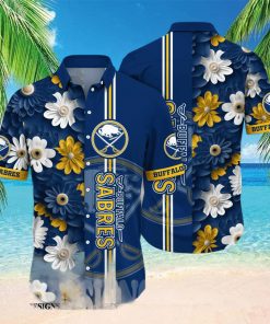 Buffalo Sabres NHL Flower Full Print Hawaiian Shirt