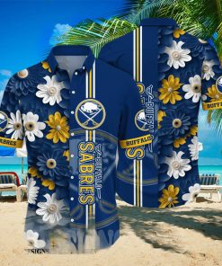 Buffalo Sabres NHL Flower Full Print Hawaiian Shirt