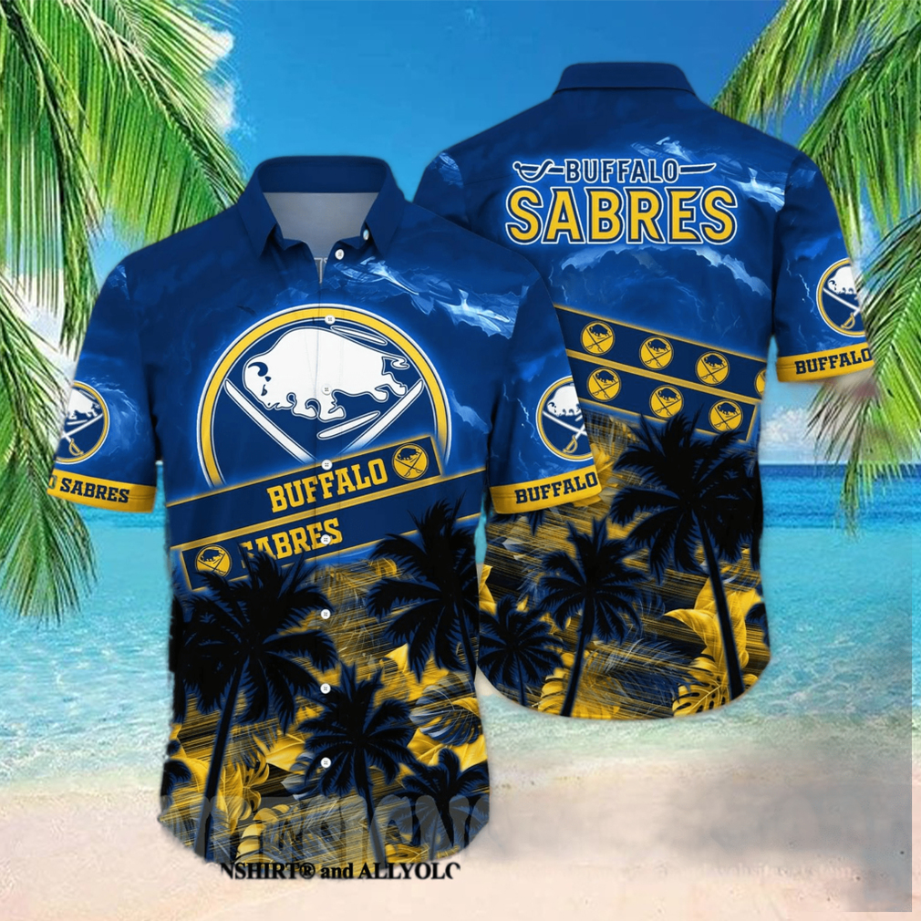 Buffalo Sabres NHL Floral Full Print 3D Hawaiian Shirt - Limotees