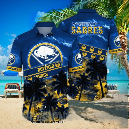 Buffalo Sabres NHL Flower Full Printed Hawaiian Shirt