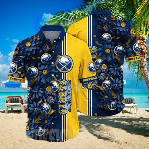 Buffalo Sabres NHL Flower Full Printing Unisex Hawaiian Shirt