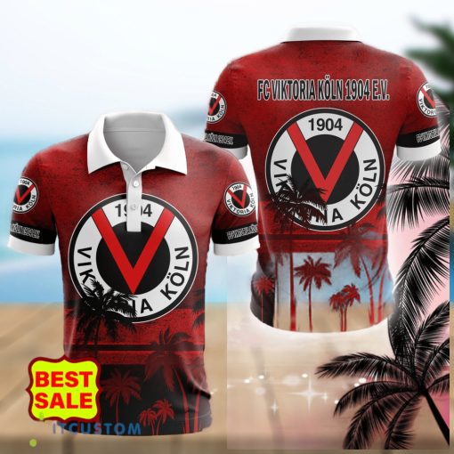 Bundesliga Aloha Viktoria Koln Big Logo Golf Polo hawaiian Shirt