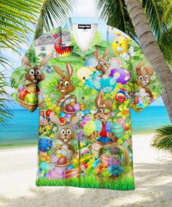 Bunny Enjoy Easter Day Aloha Hawaiian Shirts For Men And Women