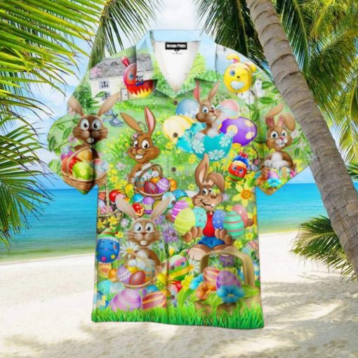 Bunny Enjoy Easter Day Aloha Hawaiian Shirts For Men And Women
