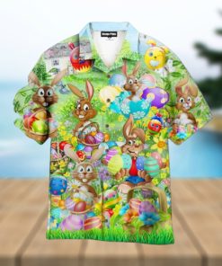 Bunny Enjoy Easter Day Aloha Hawaiian Shirts For Men And Women